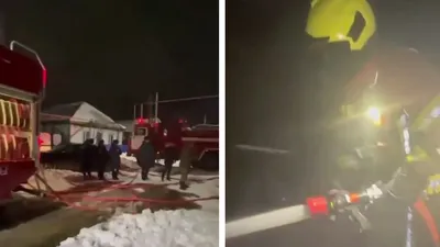 пожар в Костанайской области, фото - Новости Zakon.kz от 08.01.2026 22:41