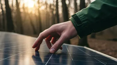 Солнечные батареи, природа, рука, фото - Новости Zakon.kz от 08.01.2026 05:40