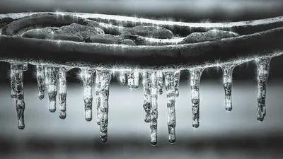 ледяные сосульки, таяние, фото - Новости Zakon.kz от 09.01.2026 11:54