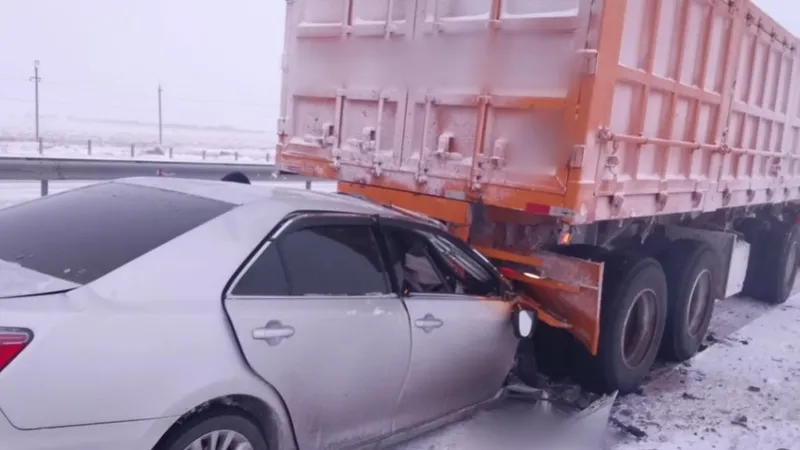 Трагическая авария произошла на трассе в Павлодарской области