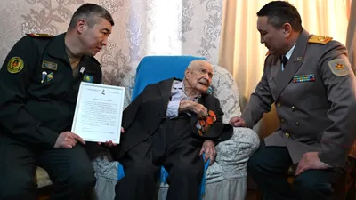 Ветеран ВОВ, юбилей, фото - Новости Zakon.kz от 13.01.2026 20:34