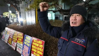 Забастовка водителей автобусов в Сеуле, фото - Новости Zakon.kz от 13.01.2026 06:43