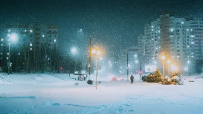 дорога, фонарь, снег, фото - Новости Zakon.kz от 16.01.2026 12:10