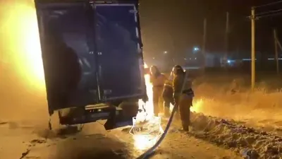 пожар в Астане, фото - Новости Zakon.kz от 18.01.2026 00:18