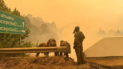 Пожар, Чили, фото - Новости Zakon.kz от 18.01.2026 22:31