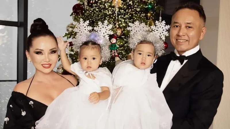 Баян Алагузова с мужем и маленькими детьми покинула Казахстан