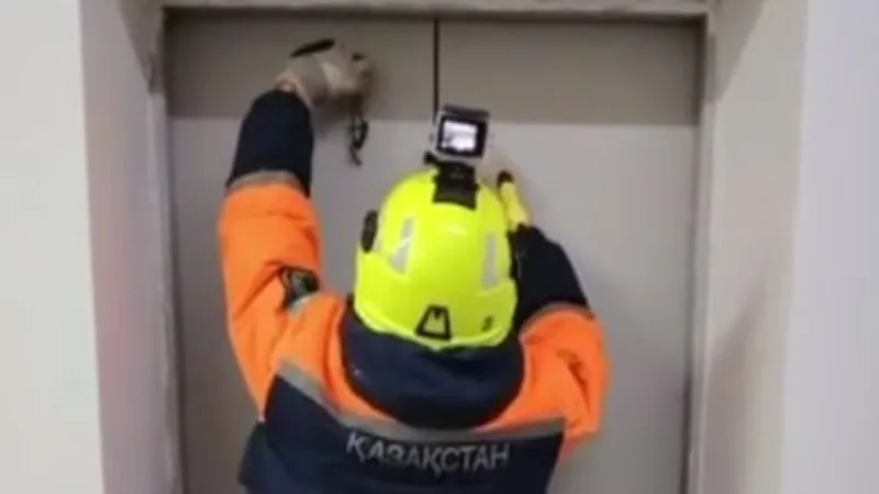 Застряли на 7 этаже: пять человек спасли из лифта в Астане