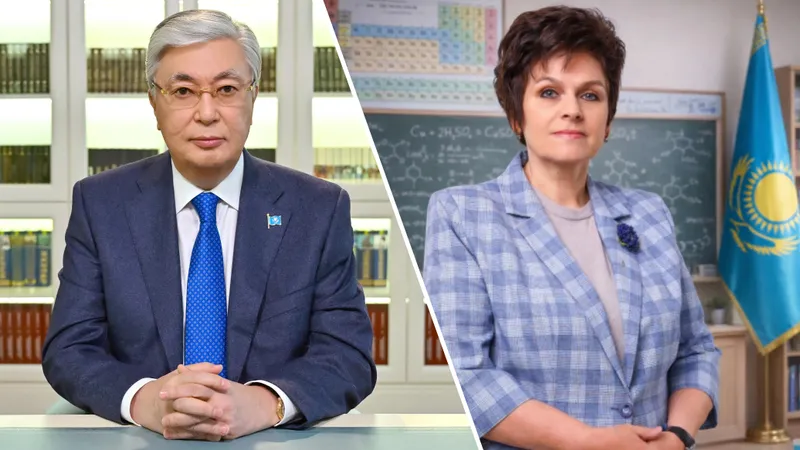 Токаев обратился к учителю из Алматы, которая вошла в мировую элиту педагогов