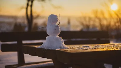 Снеговик, закат, природа, фото - Новости Zakon.kz от 30.01.2026 05:30