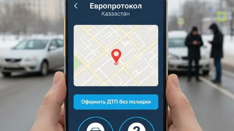 О возможности оформить ДТП онлайн и без полиции напомнили алматинцам