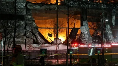 Пожар на заводе в Южной Корее, фото - Новости Zakon.kz от 02.02.2026 05:25