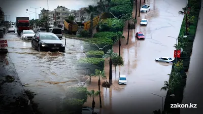 Наводнение в городе Мерсин, Средиземное море, фото - Новости Zakon.kz от 02.02.2026 16:58