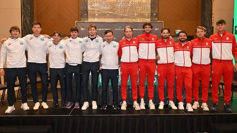 Определен расклад пар в теннисном противостоянии Казахстана с Монако