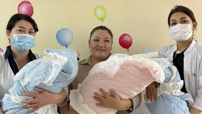 В Шымкенте родились тройняшки, фото - Новости Zakon.kz от 06.02.2026 07:25