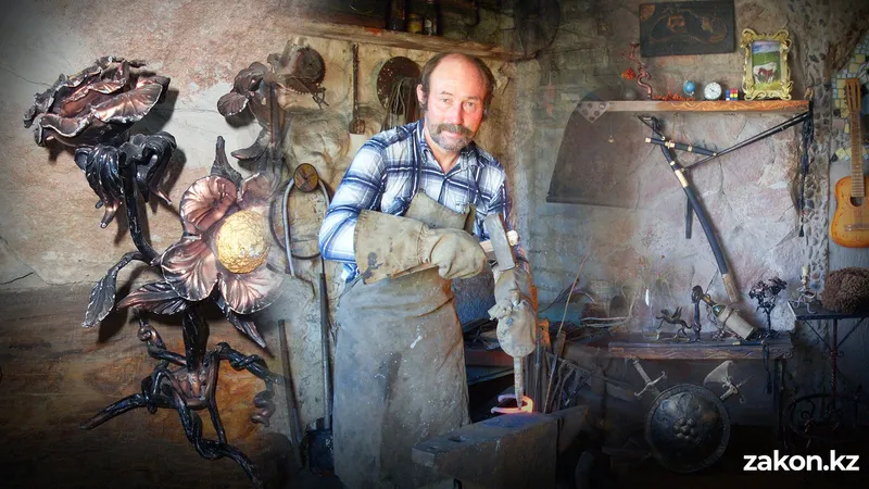 "Я один такой остался": как потомственный кузнец из Павлодарской области хранит ремесло предков