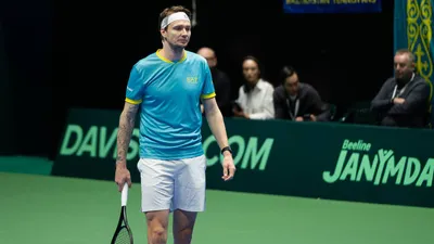 Александр Бублик, теннис, Астана, Кубок Дэвиса , фото - Новости Zakon.kz от 07.02.2026 22:01