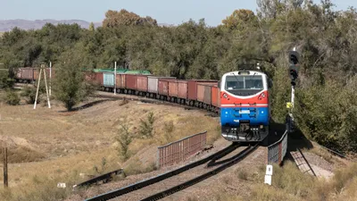 Грузовой поезд, ЖД, фото - Новости Zakon.kz от 10.02.2026 13:01