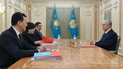 Токаев, Карин, Азимова, Акорда, фото - Новости Zakon.kz от 11.02.2026 17:01