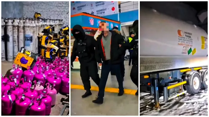 Из России в Казахстан привезли две цистерны и более тысячи баллонов "веселящего газа"