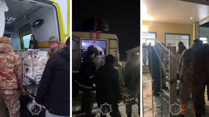 Новорожденного и маму в Атырауской области экстренно вывезли из отрезанного от мира села