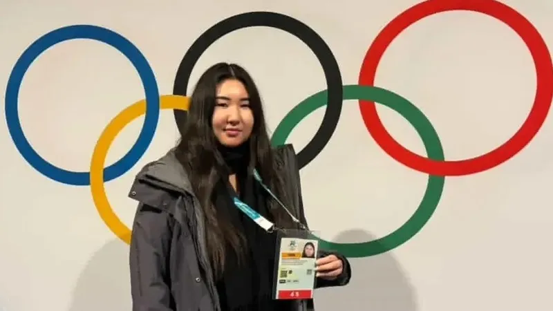 Казахстанка работает в самом зрелищном месте Олимпийских игр