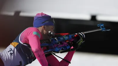 биатлонист Владислав Киреев выступил в гонке преследования, фото - Новости Zakon.kz от 15.02.2026 18:08