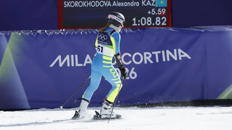 Казахстанская горнолыжница выступила в гигантском слаломе на Олимпиаде-2026