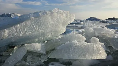 Торосы на Капшагайском водохранилище, фото - Новости Zakon.kz от 19.02.2026 10:16
