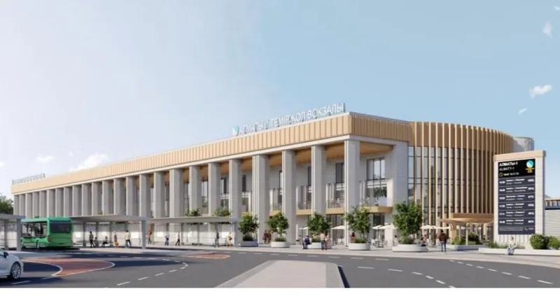 проект жд вокзала Алматы-1, фото - Новости Zakon.kz от 18.02.2026 12:08
