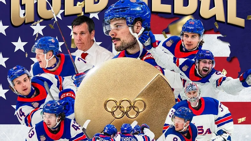 Сборная США спустя 46 лет завоевала "золото" Олимпийских игр по хоккею