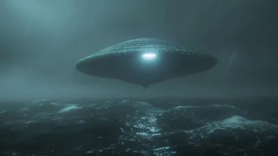 Летающая тарелка, океан, шторм, фото - Новости Zakon.kz от 23.02.2026 08:55