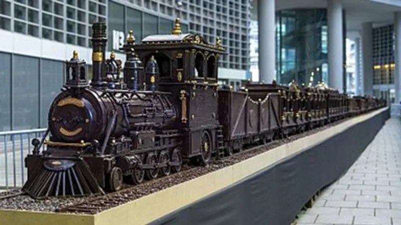 Поезд из бельгийского шоколада попал в Книгу рекордов Гиннесса