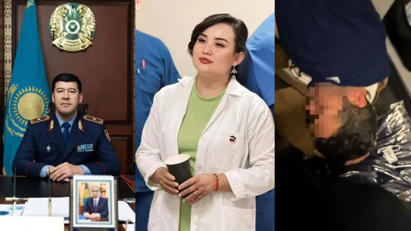 Главный полицейский Мангистау и врач спасли иностранца с критическим давлением 220 в самолете