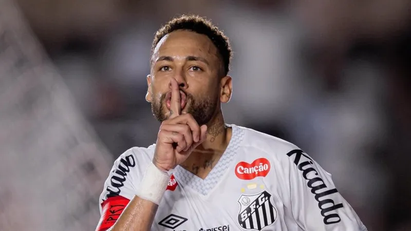 Неймар сделал победный дубль за "Сантос" и отметился мастерством симуляции