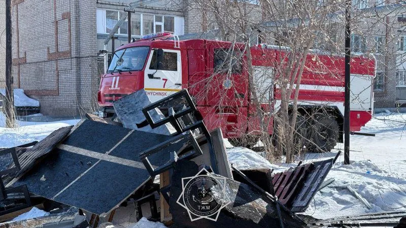 Создана комиссия по расследованию мощного взрыва и пожара в кафе в Щучинске