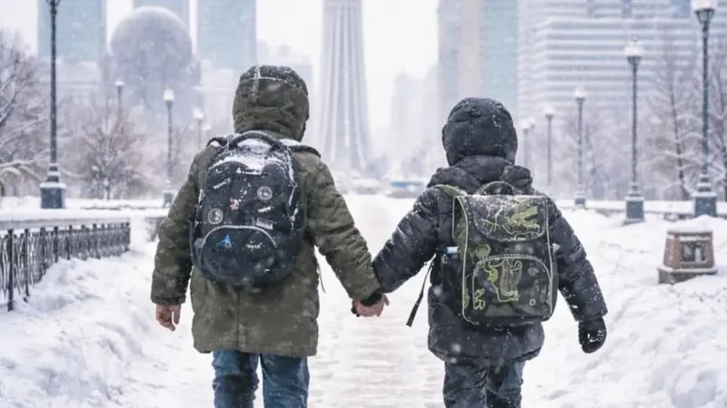 Еще часть школьников Астаны перевели на "дистанционку" из-за крепких морозов