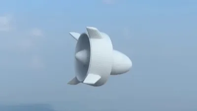 Большой серебристый аппарат, наполненный гелием, фото - Новости Zakon.kz от 07.03.2026 06:55