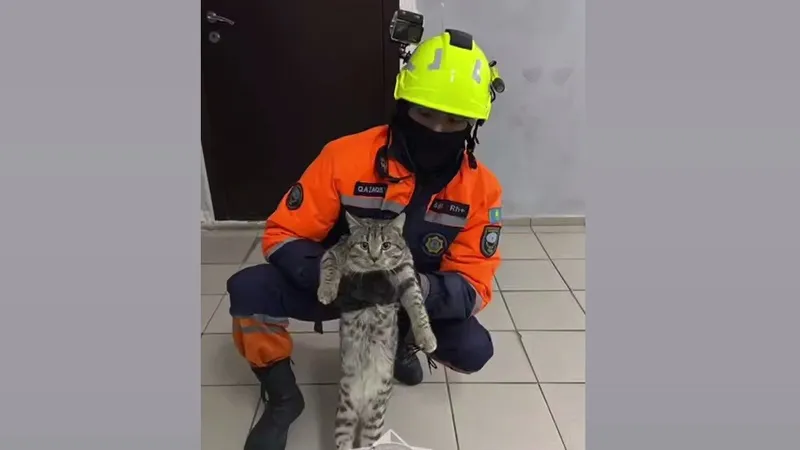 Неожиданная операция МЧС в Астане: кого доставали из электрощитовой