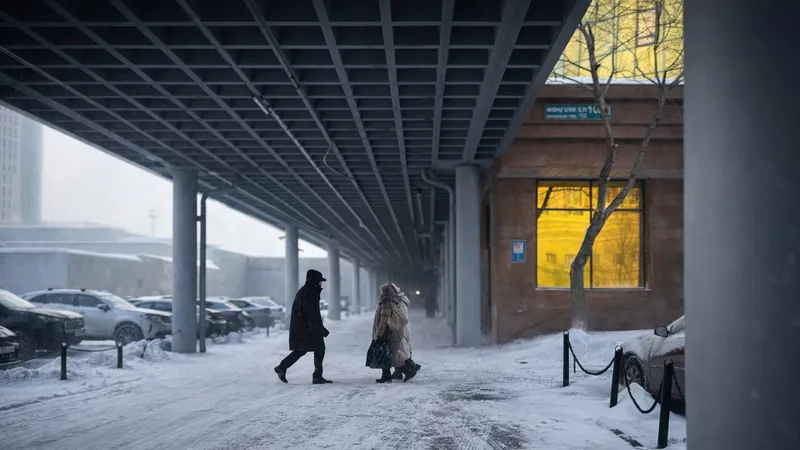 Астану вновь накрыла сильная метель – фоторепортаж