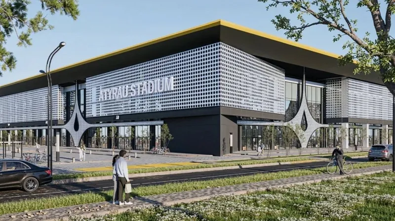 В Атырауской области дан старт строительству стадиона на 12 тысяч мест