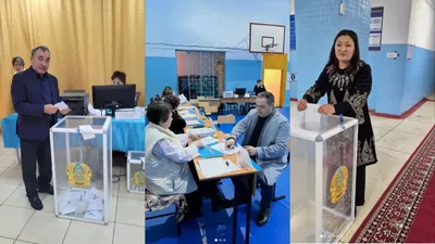 голосование на референдуме, фото - Новости Zakon.kz от 15.03.2026 09:05