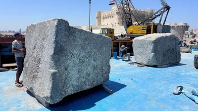 Блоки затонувшего маяка, фото - Новости Zakon.kz от 17.03.2026 06:59