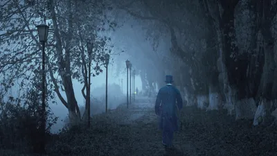 человек, деревья, туман, капли дождя, фото - Новости Zakon.kz от 17.03.2026 17:58