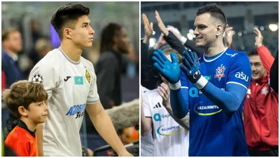 футболист Дастан Сатпаев, вратарь Александр Заруцкий, фото - Новости Zakon.kz от 18.03.2026 14:47