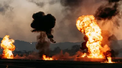 Огонь, небо, пожар, фото - Новости Zakon.kz от 21.03.2026 06:20