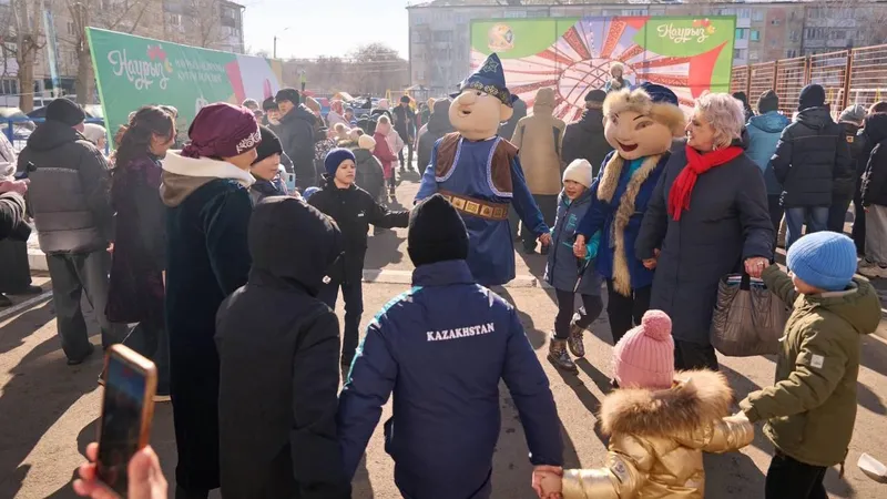 Наурыз во дворах: в Петропавловске продолжаются массовые народные гуляния