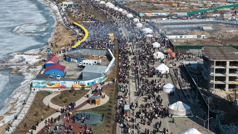 Танец-рекорд и путешествие в прошлое: чем запомнился Наурыз в Кокшетау