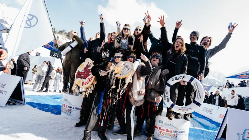 Команда Red Dragon пробудила Дракона: семейный триумф покорил Red Bull Jump & Freeze