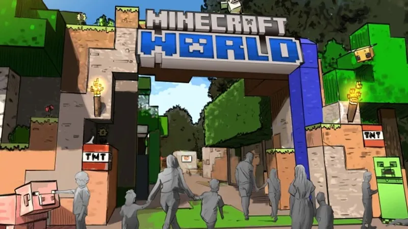 Парк развлечений откроется по Minecraft