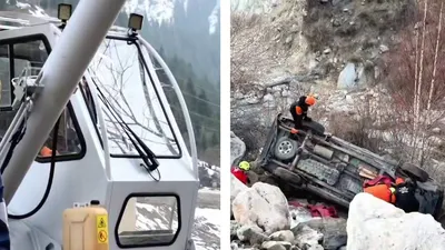 в горах Алматы обнаружили автомобиль в реке, фото - Новости Zakon.kz от 26.03.2026 23:35